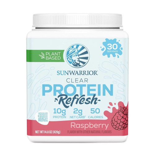 Sunwarrior Raspberry Clear Protein Refresh 14.8 oz.