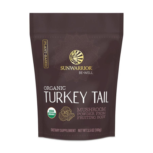Sunwarrior Organic Turkey Tail Mushroom Powder 3.5 oz. bag
