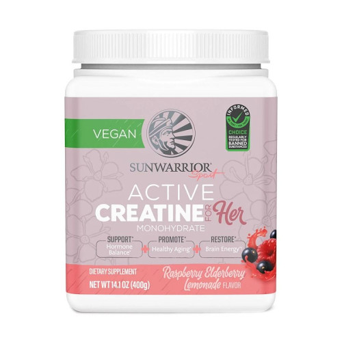 Sunwarrior Raspberry Elderberry Creatine for Her 14.1 oz.
