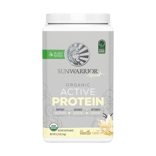 Sunwarrior Organic Vanilla Active Protein 2.2 lbs.