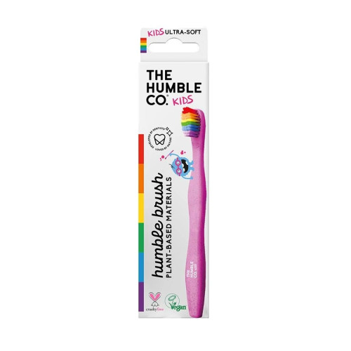 The Humble Co. Kids Plant Based Ultra Soft Rainbow Toothbrush