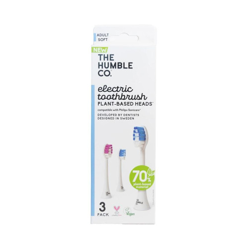 The Humble Co. Plant-Based Electric Toothbrush Replacement Heads, 3 count