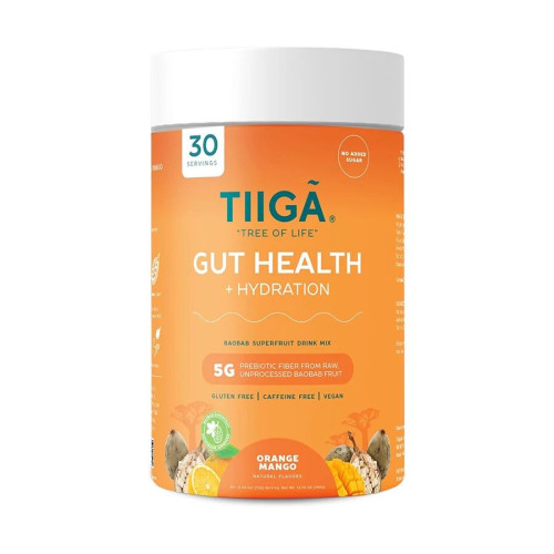 Tiiga Orange Mango Gut Health + Hydration 12.7 oz. canister (30 servings)