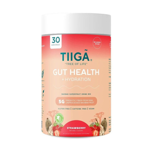 Tiiga Strawberry Gut Health + Hydration 12.7 oz. canister (30 servings)