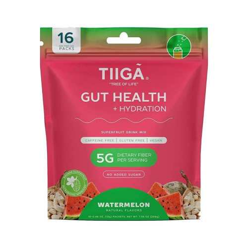 Tiiga Watermelon Gut Health + Hydration 16 (0.42 oz.) packets