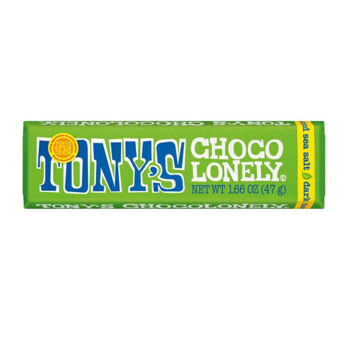 Tony's Chocolonely 51% Dark Chocolate Bar With Almonds & Sea Salt 1.66 oz.