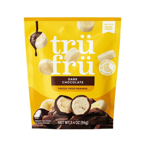 Tru Fru Freeze-Dried Banana in Dark Chocolate 3.4 oz.
