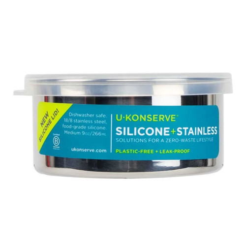 U-Konserve Round Medium Stainless Steel Container 9 oz.
