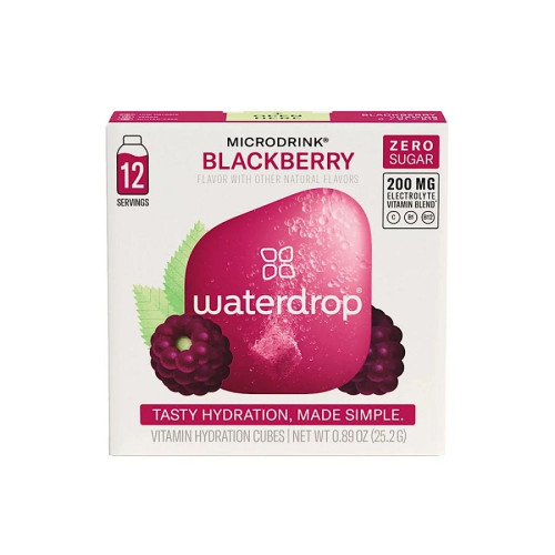 Waterdrop Microdrink Blackberry Water Flavor Drops 12 cubes/servings