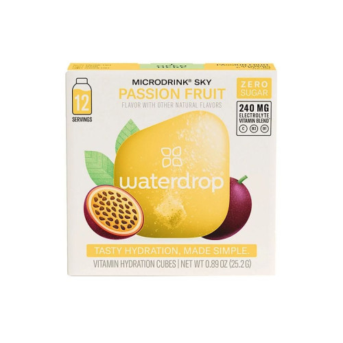 Waterdrop Microdrink Passion Fruit Water Flavor Drops 12 cubes/servings