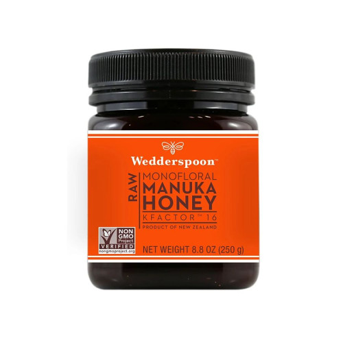 Wedderspoon Raw Monofloral Manuka Honey KFactor 16, 8.8 oz.