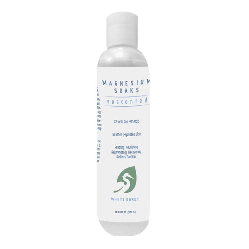 White Egret Unscented Magnesium Soak 8 fl. oz.