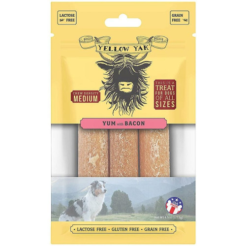 Yellow Yak Bacon Yum Chews 4.5 oz.