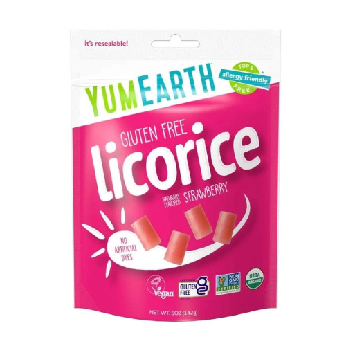 YumEarth Organic Gluten-Free Strawberry Licorice 5 oz.