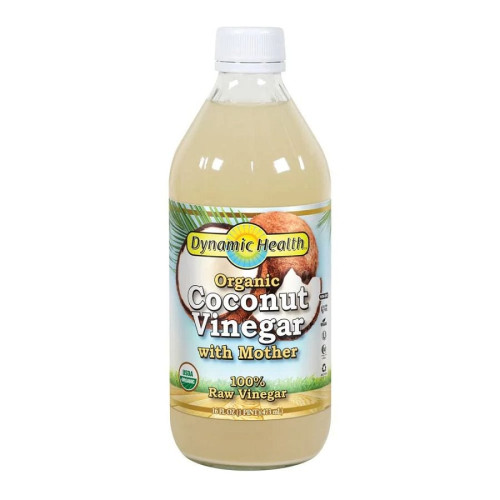 Dynamic Health Organic Coconut Vinegar with the Mother (Glass) 16 fl. oz.