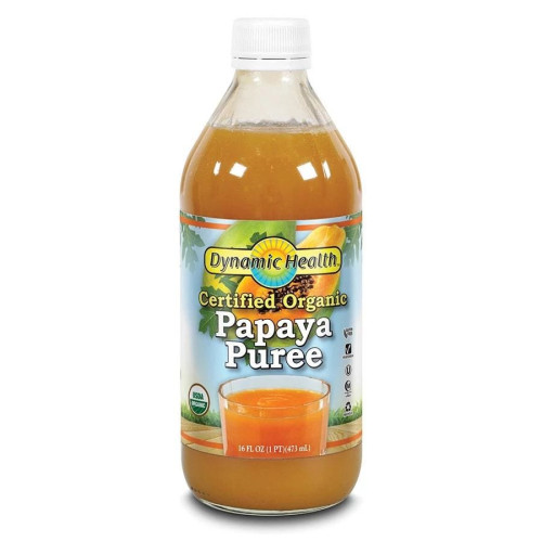 Dynamic Health Organic Papaya Puree Juice (Glass) 16 fl. oz.