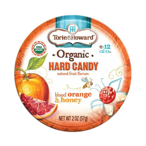Torie & Howard Blood Orange & Honey Hard Candy 2 oz.
