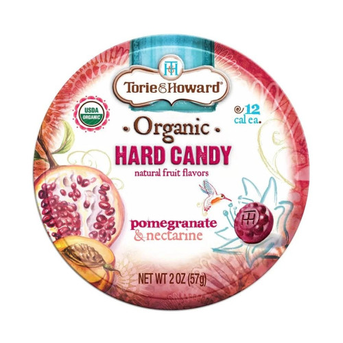 Torie & Howard Pomegranate & Nectarine Hard Candy 2 oz.